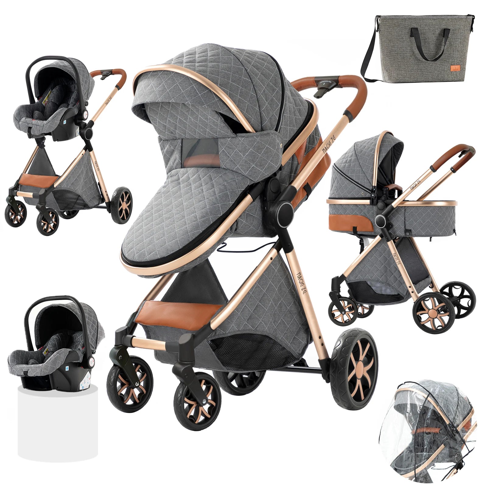 3-in-1 Newborn Stroller